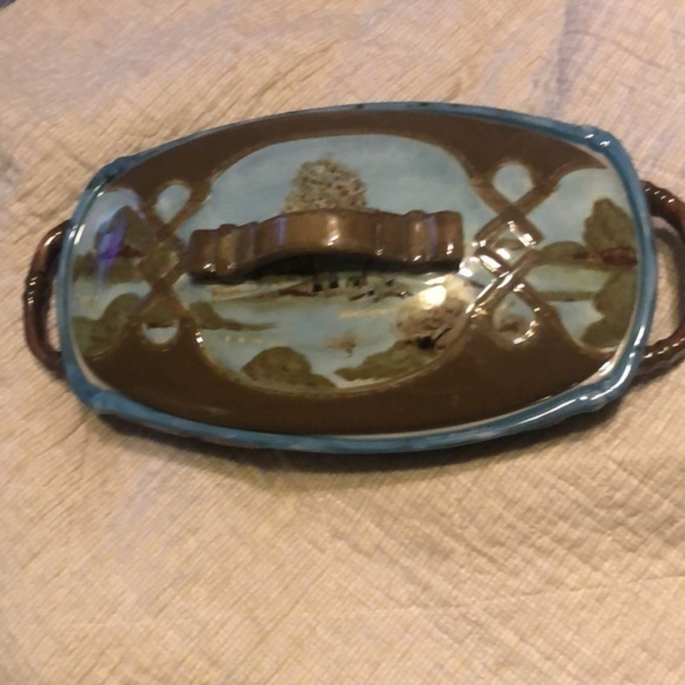 Tracy Porter  ‎ The One Acre collection hand painted pottery w/ lid new